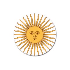 Sol De Mayo-bandera De Argentina Magnet 3  (round) by abbeyz71