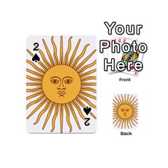 Sol De Mayo-bandera De Argentina Playing Cards 54 Designs (mini) by abbeyz71