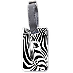 Animal Cute Pattern Art Zebra Luggage Tag (one Side) by Amaryn4rt