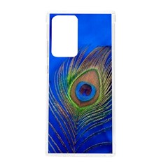 Blue Peacock Feather Samsung Galaxy Note 20 Ultra Tpu Uv Case by Amaryn4rt