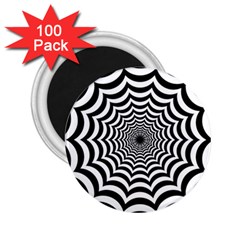 Spider Web Hypnotic 2 25  Magnets (100 Pack)  by Amaryn4rt