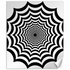 Spider Web Hypnotic Canvas 8  X 10  by Amaryn4rt