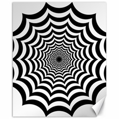 Spider Web Hypnotic Canvas 16  X 20  by Amaryn4rt