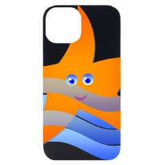 Beach Sea Shell Swimming Iphone 14 Black Uv Print Case by Amaryn4rt
