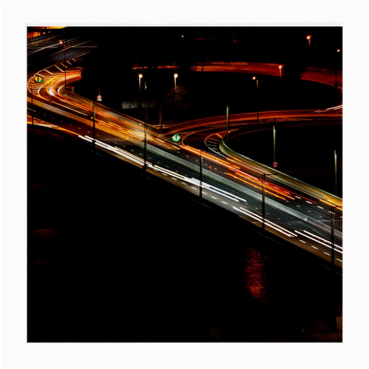 Highway Night Lighthouse Car Fast Medium Glasses Cloth