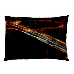 Highway Night Lighthouse Car Fast Pillow Case (two Sides)