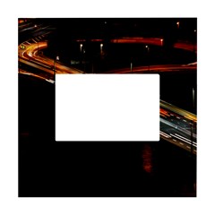 Highway Night Lighthouse Car Fast White Box Photo Frame 4  X 6  by Amaryn4rt