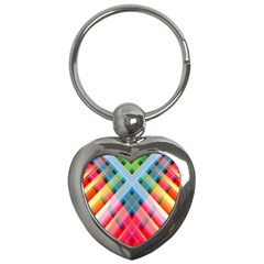 Graphics Colorful Colors Wallpaper Graphic Design Key Chain (heart) by Amaryn4rt