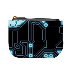 A Completely Seamless Background Design Circuitry Mini Coin Purse by Amaryn4rt