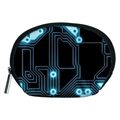 A Completely Seamless Background Design Circuitry Accessory Pouch (medium) by Amaryn4rt