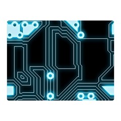 A Completely Seamless Background Design Circuitry Two Sides Premium Plush Fleece Blanket (mini) by Amaryn4rt