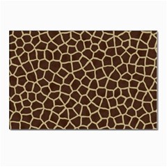 Giraffe Animal Print Skin Fur Postcard 4 x 6  (pkg Of 10) by Amaryn4rt