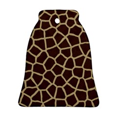 Giraffe Animal Print Skin Fur Bell Ornament (two Sides) by Amaryn4rt