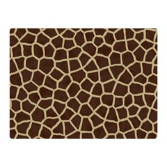 Giraffe Animal Print Skin Fur Two Sides Premium Plush Fleece Blanket (mini) by Amaryn4rt