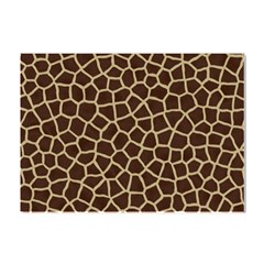 Giraffe Animal Print Skin Fur Crystal Sticker (a4) by Amaryn4rt