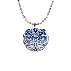 Owl 1  Button Necklace by Amaryn4rt