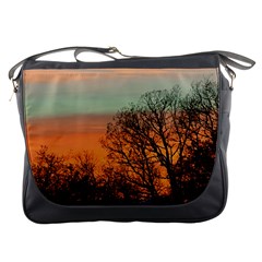 Twilight Sunset Sky Evening Clouds Messenger Bag by Amaryn4rt