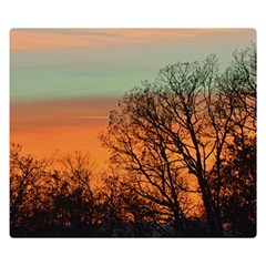 Twilight Sunset Sky Evening Clouds Two Sides Premium Plush Fleece Blanket (small) by Amaryn4rt