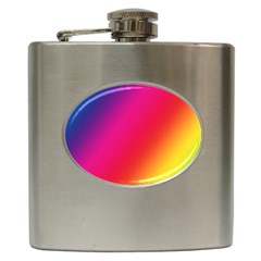 Rainbow Colors Hip Flask (6 Oz) by Amaryn4rt