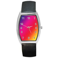 Rainbow Colors Barrel Style Metal Watch by Amaryn4rt