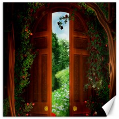 Beautiful World Entry Door Fantasy Canvas 16  X 16  by Amaryn4rt