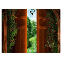 Beautiful World Entry Door Fantasy Two Sides Premium Plush Fleece Blanket (extra Small) by Amaryn4rt
