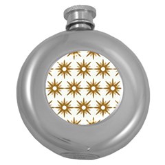 Seamless Repeating Tiling Tileable Round Hip Flask (5 Oz) by Amaryn4rt