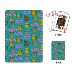 Meow Cat Pattern Playing Cards Single Design (rectangle) by Amaryn4rt