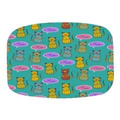 Meow Cat Pattern Mini Square Pill Box by Amaryn4rt