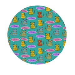 Meow Cat Pattern Mini Round Pill Box (pack Of 3) by Amaryn4rt