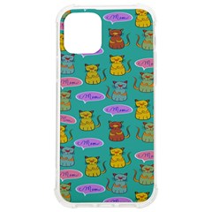 Meow Cat Pattern Iphone 12/12 Pro Tpu Uv Print Case by Amaryn4rt