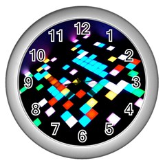 Dance Floor Wall Clock (silver) by Amaryn4rt