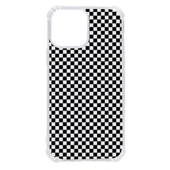 Black And White Checkerboard Background Board Checker Iphone 13 Pro Max Tpu Uv Print Case by Amaryn4rt