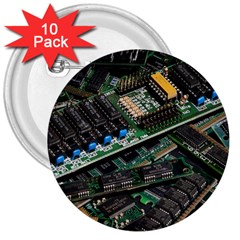 Computer Ram Tech - 3  Buttons (10 Pack)  by Amaryn4rt