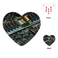 Computer Ram Tech - Playing Cards Single Design (heart) by Amaryn4rt