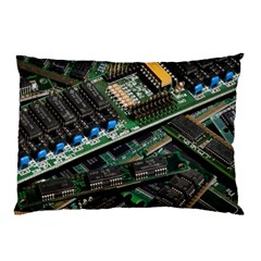 Computer Ram Tech - Pillow Case (two Sides) by Amaryn4rt