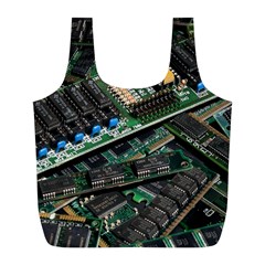 Computer Ram Tech - Full Print Recycle Bag (l) by Amaryn4rt