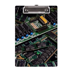 Computer Ram Tech - A5 Acrylic Clipboard by Amaryn4rt