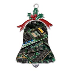 Computer Ram Tech - Metal Holly Leaf Bell Ornament