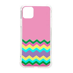 Easter Chevron Pattern Stripes iPhone 11 Pro Max 6.5 Inch TPU UV Print Case