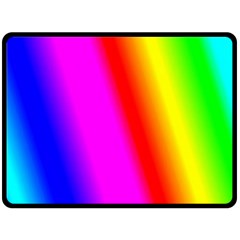 Multi Color Rainbow Background Two Sides Fleece Blanket (large) by Amaryn4rt