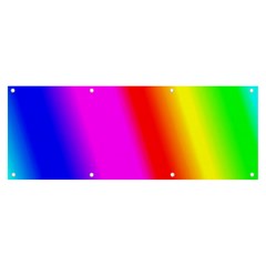 Multi Color Rainbow Background Banner And Sign 8  X 3  by Amaryn4rt