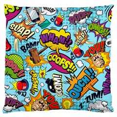 Comic Elements Colorful Seamless Pattern Large Cushion Case (one Side) by Amaryn4rt