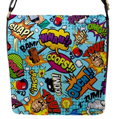 Comic Elements Colorful Seamless Pattern Flap Closure Messenger Bag (s) by Amaryn4rt