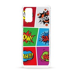 Pop Art Comic Vector Speech Cartoon Bubbles Popart Style With Humor Text Boom Bang Bubbling Expressi Samsung Galaxy S20 6 2 Inch Tpu Uv Case by Amaryn4rt