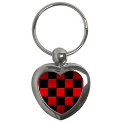 Black And Red Backgrounds- Key Chain (heart) by Amaryn4rt