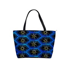 Blue Bee Hive Pattern- Classic Shoulder Handbag by Amaryn4rt