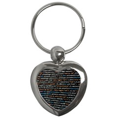 Close Up Code Coding Computer Key Chain (heart) by Amaryn4rt