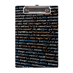 Close Up Code Coding Computer A5 Acrylic Clipboard by Amaryn4rt
