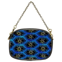 Blue Bee Hive Chain Purse (two Sides) by Amaryn4rt